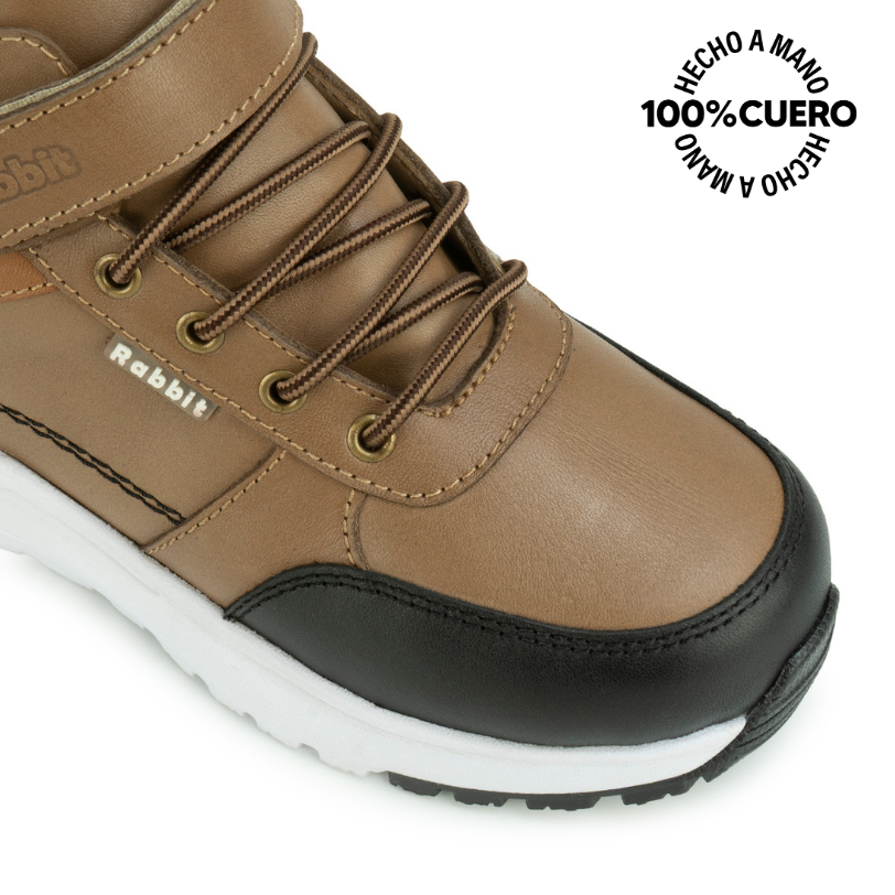 BOTIN DERBY ANGEL-2631 TOFFE RABBIT CUERO - 3