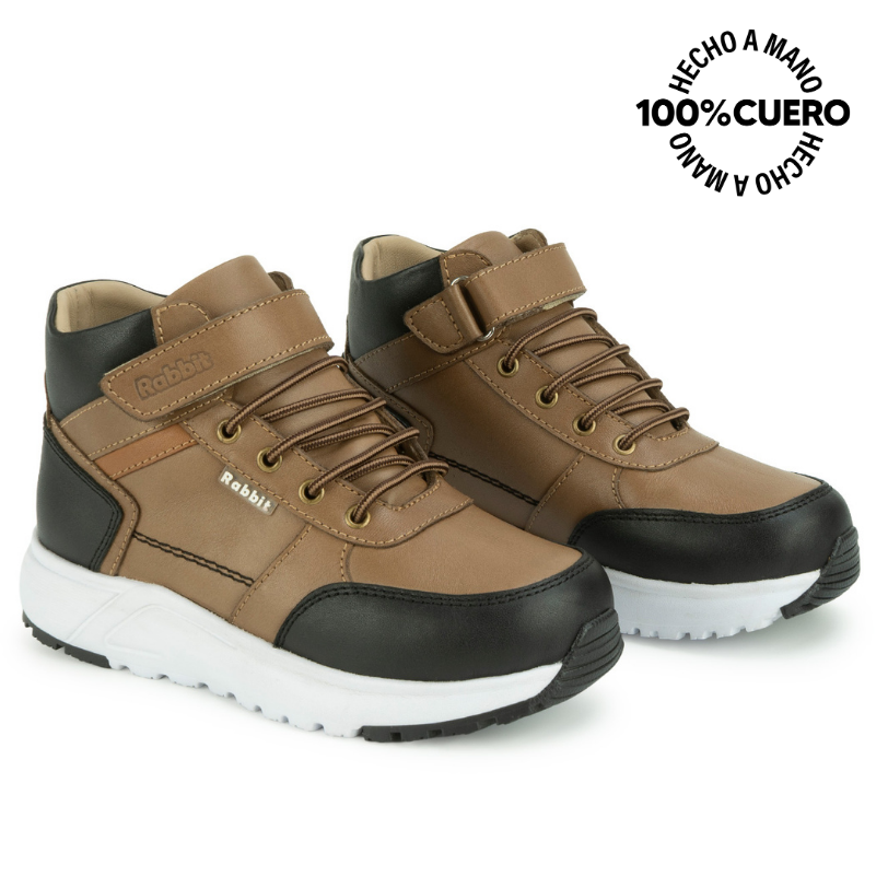 BOTIN DERBY ANGEL-2631 TOFFE RABBIT CUERO - 4