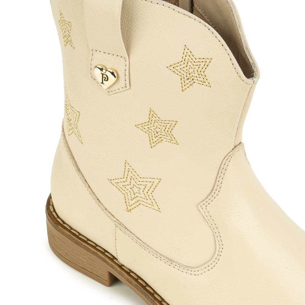 BOTIN BASICO LIA-2612 HUESO PIAZZA KIDS - 4