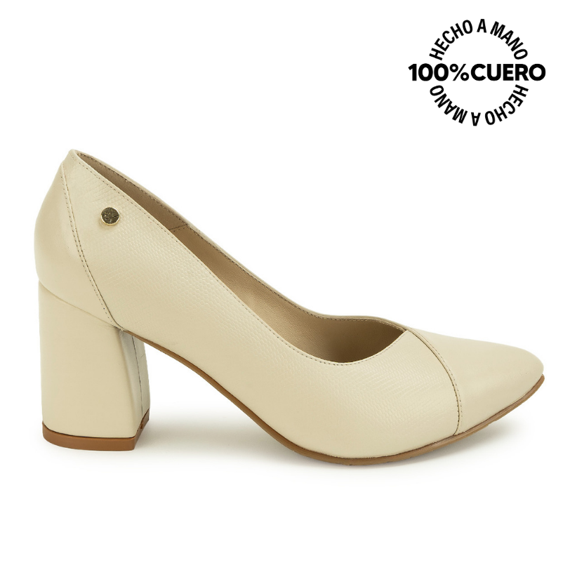 ZAPATO REINA TATI-2620 MARFIL VIALE CUERO - 1