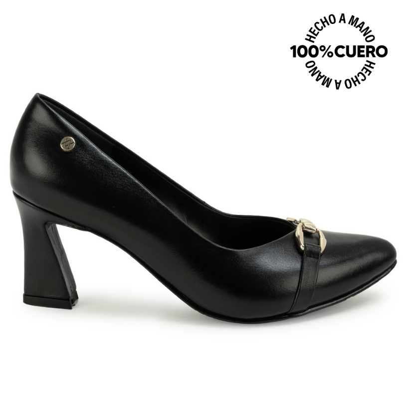 ZAPATO REINA TATI-2663 NEGRO VIALE CUERO - 1