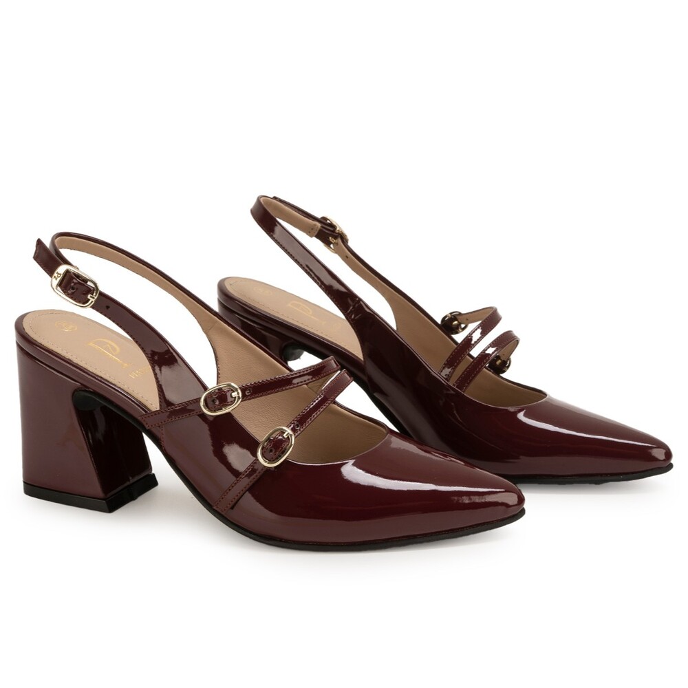 ZAPATO MEDIA ESTACION STILETTO DON-2643 CHERRY PIAZZA - 5
