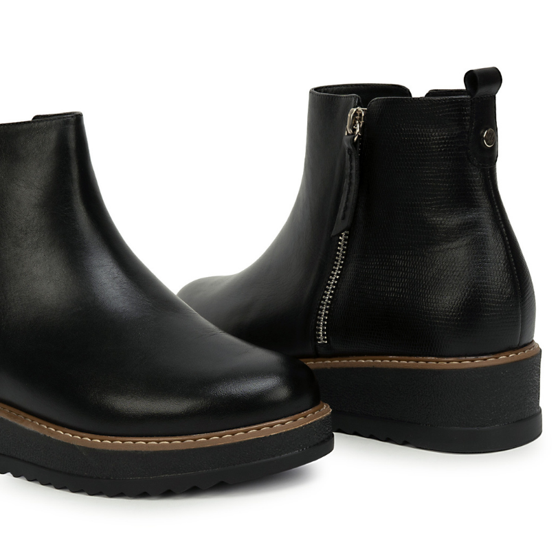BOTIN JODHPUR LINDA-2625 NEGRO VIALE CUERO - 2