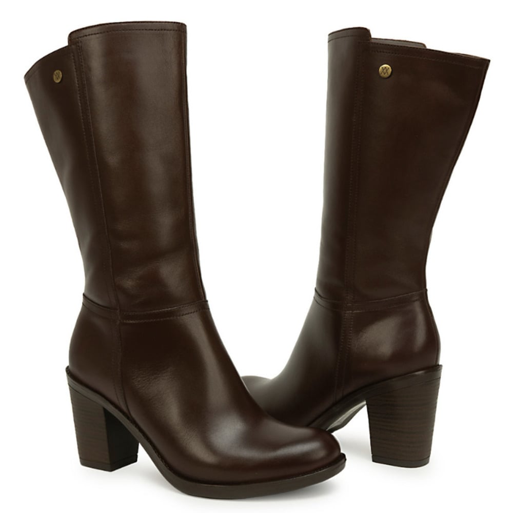 BOTA MEDIA BASICO FER-2644 CANELA VIALE CUERO - 3