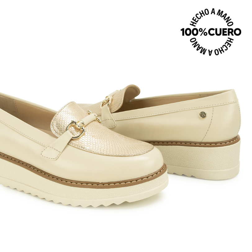 ZAPATO MOCASÍN TATI-2627 MARF/CHAMP VIALE CUERO - 2