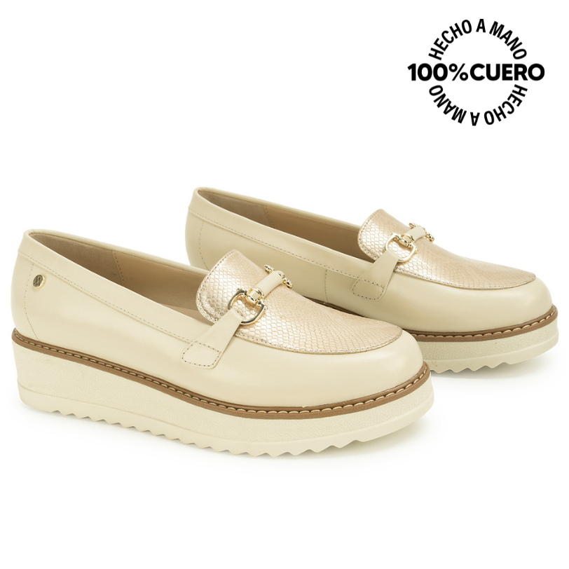 ZAPATO MOCASÍN TATI-2627 MARF/CHAMP VIALE CUERO - 4