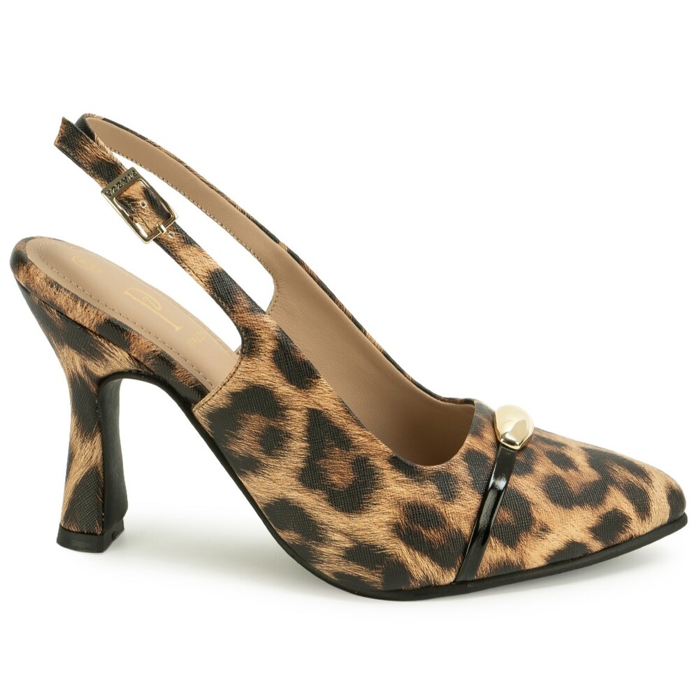 ZAPATO MEDIA ESTACION STILETTO DON-2649 CHEETA PIAZZA - 2