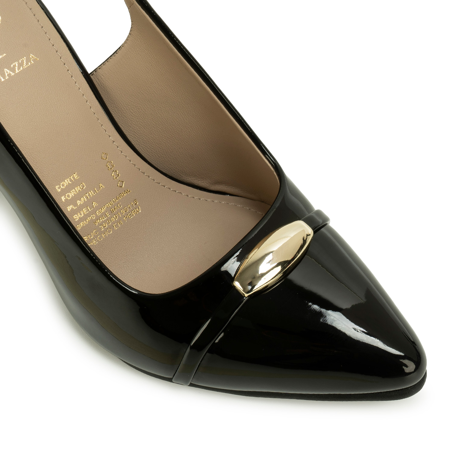 ZAPATO MEDIA ESTACION STILETTO DON-2649 NEGRO PIAZZA - 3