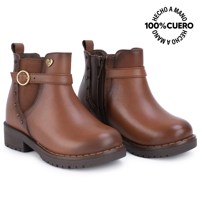 BOTIN BASICO YADIRA-2615 TOFFE RABBIT CUERO - 4
