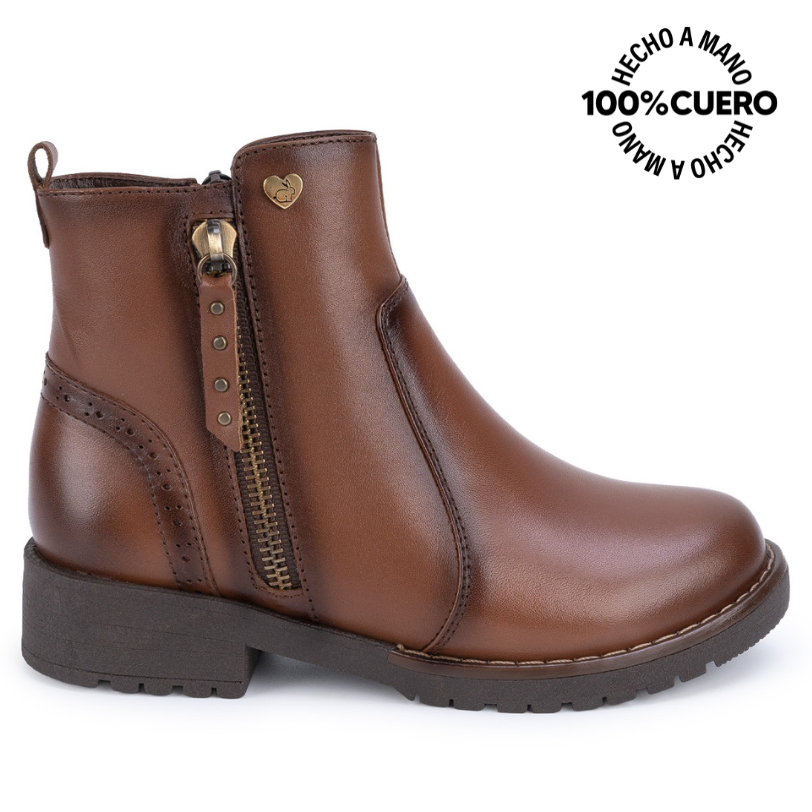 BOTIN BASICO YADIRA-2619 TOFFE RABBIT CUERO - 1