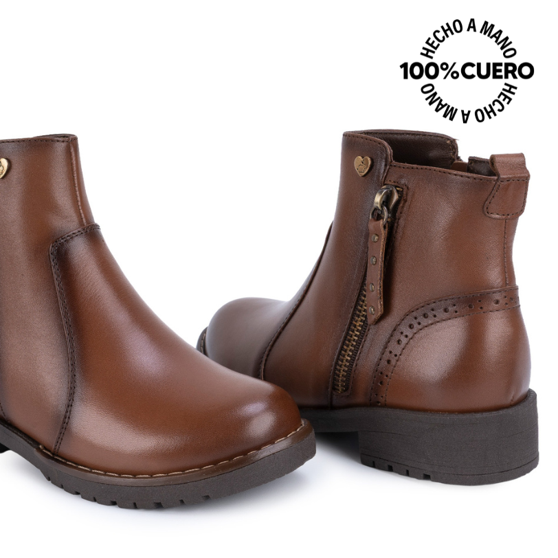 BOTIN BASICO YADIRA-2619 TOFFE RABBIT CUERO - 2