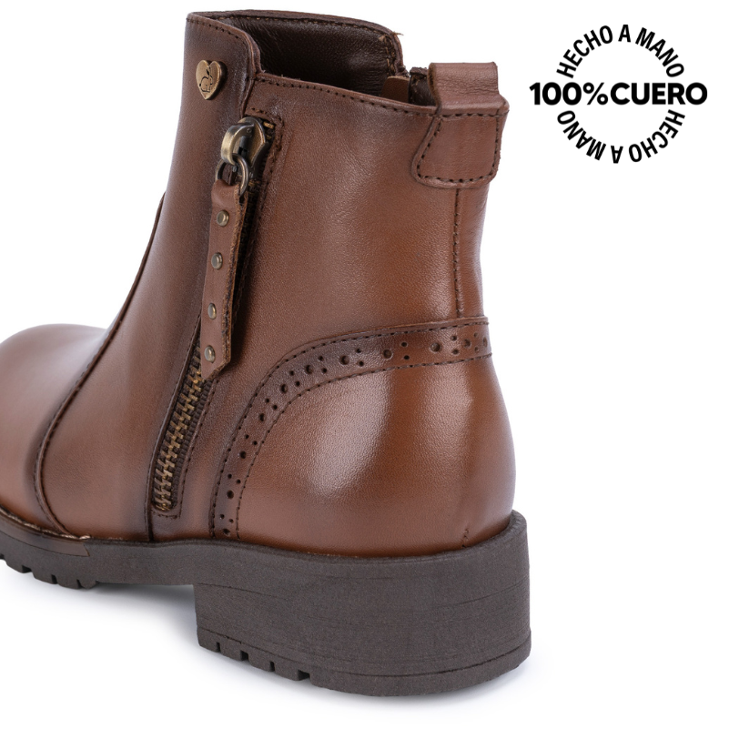 BOTIN BASICO YADIRA-2619 TOFFE RABBIT CUERO - 3