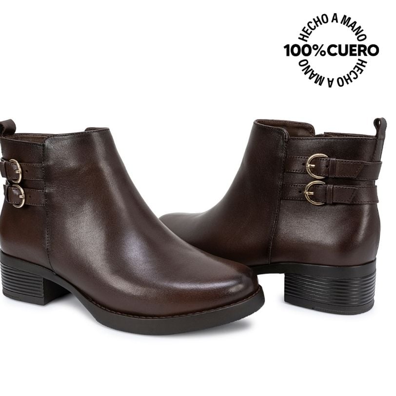BOTIN JODHPUR SOFI-2643 CHOCOLATE CUERO VIALE - 2