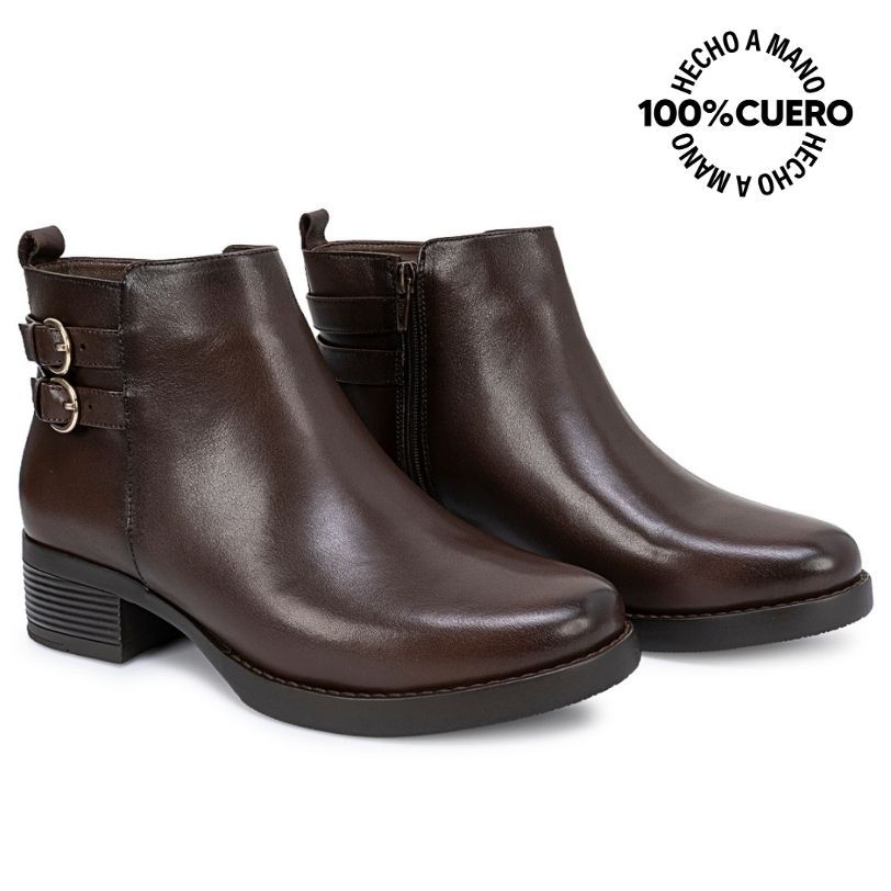 BOTIN JODHPUR SOFI-2643 CHOCOLATE CUERO VIALE - 4