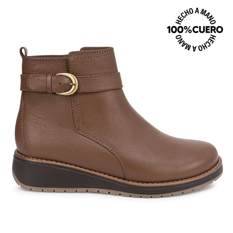 BOTIN JODHPUR LINDA-2651 NUTRIA CUERO VIALE - 1