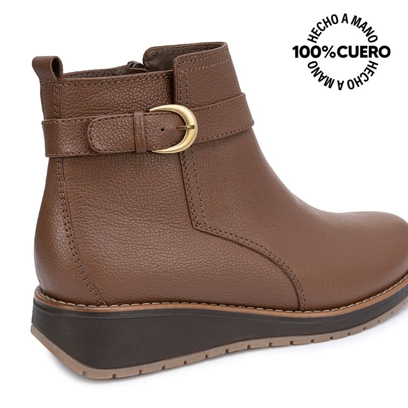 BOTIN JODHPUR LINDA-2651 NUTRIA CUERO VIALE - 3