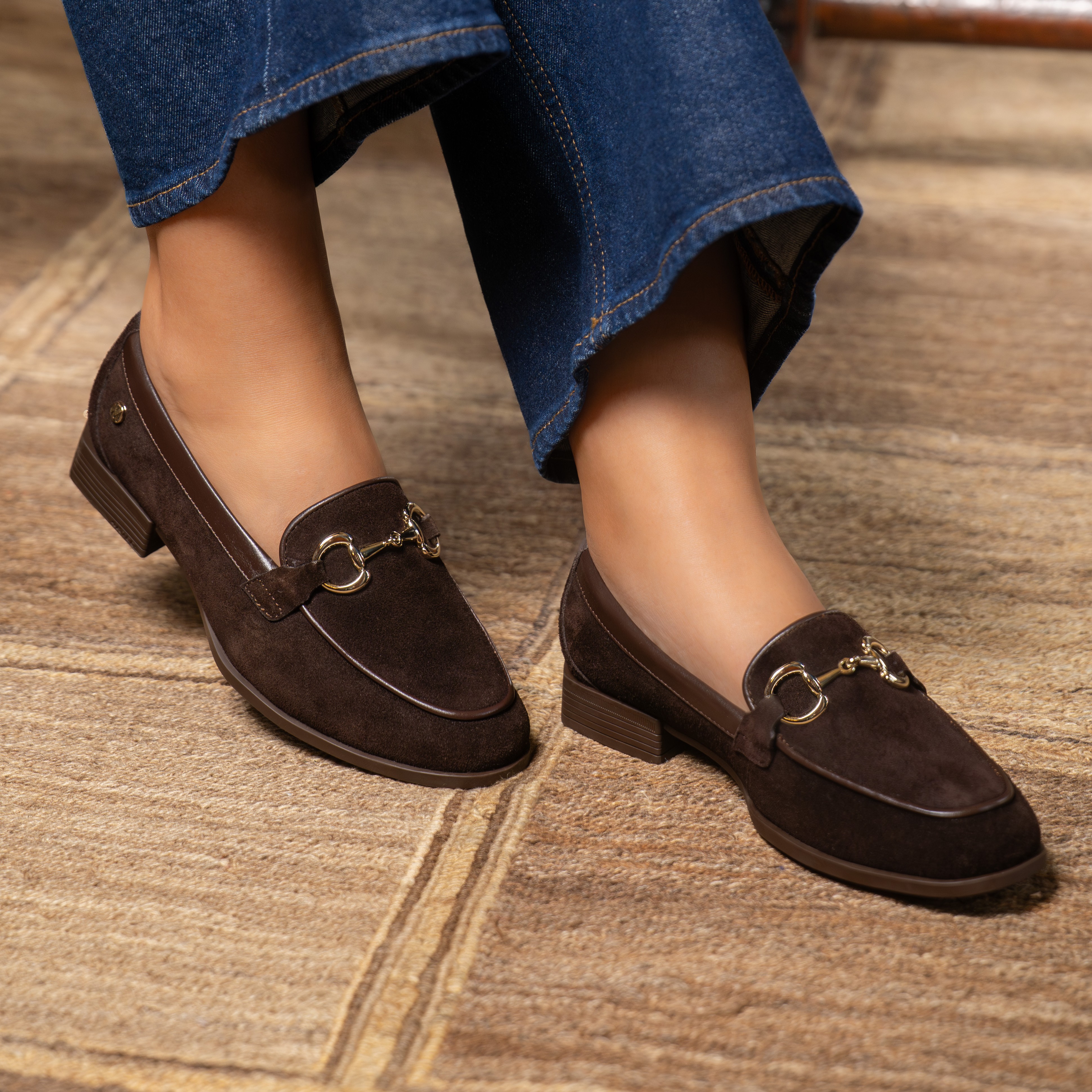 ZAPATO MOCASÍN LE-2616 CHOCOLATE CUERO VIALE - 1