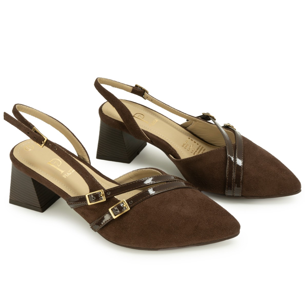 ZAPATO STILETTO DELIA-2603 MARRON PIAZZA - 4