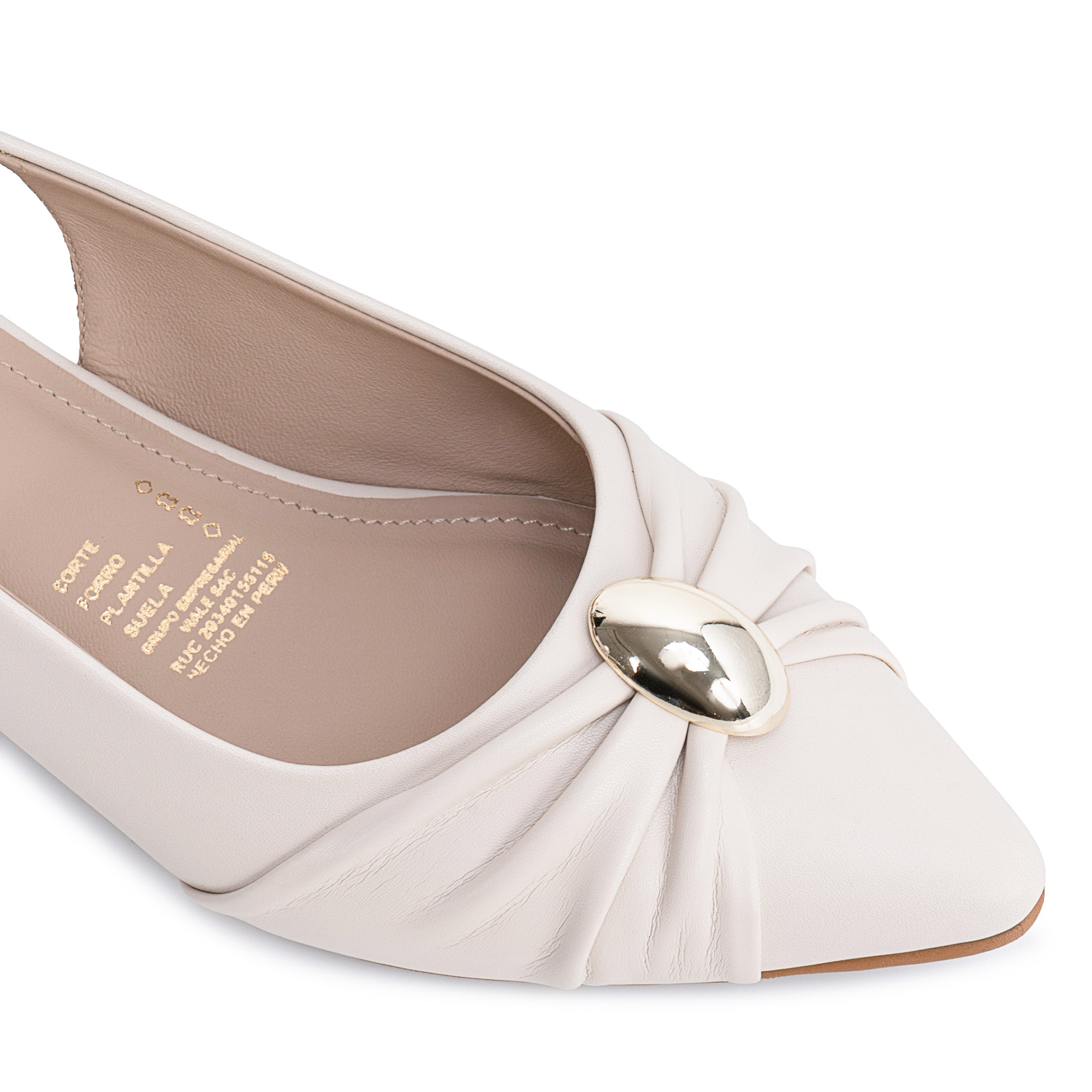 ZAPATO STILETTO DON-2651 HUESO PIAZZA - 3
