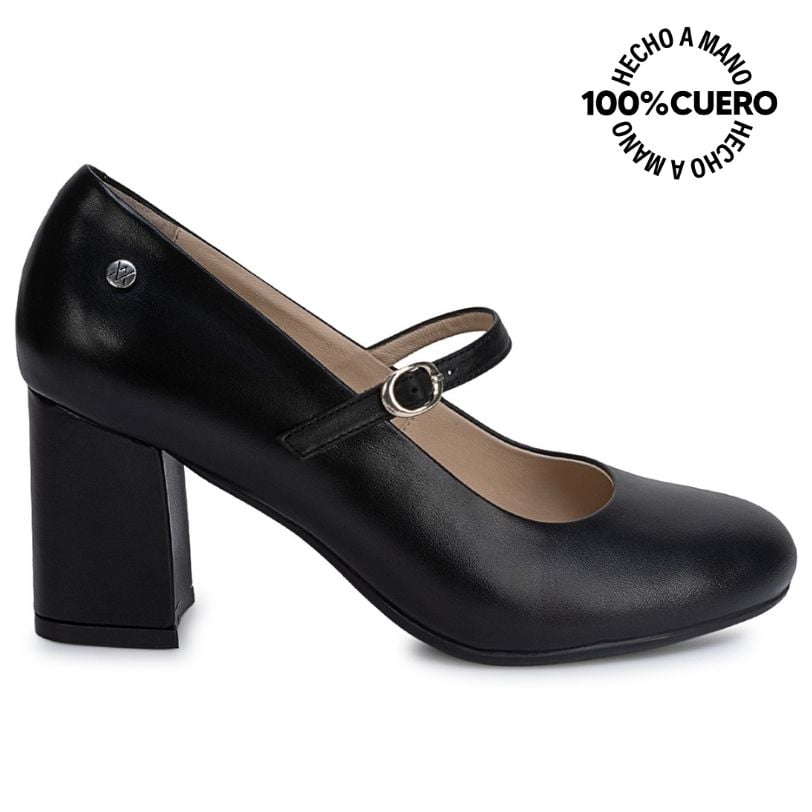 ZAPATO REINA ALE-2637 NEGRO VIALE CUERO - 1
