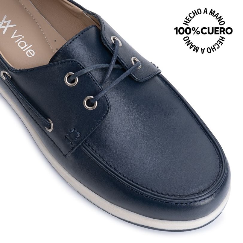 ZAPATO TOP SIDER AVE-2642 PATRIO/BL VIALE CUERO - 3