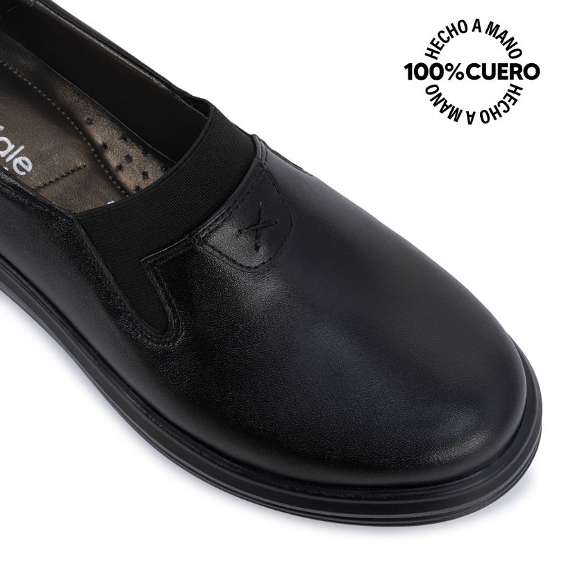 ZAPATO SLIP ON WIL-2629 NEGRO VIALE CUERO - 3
