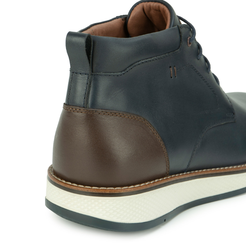 BOTIN DERBY ANGELO-2619 AZUL VIALE HOMME CUERO - 3