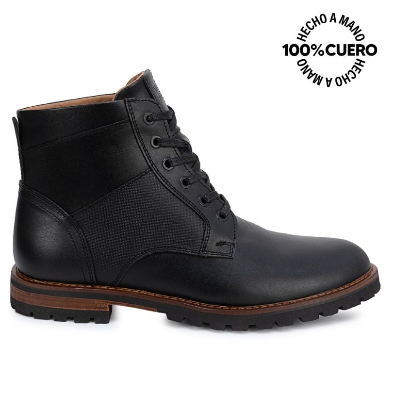 BOTIN DERBY RICARDO-2609 NEGRO VIALE HOMME CUERO - 1