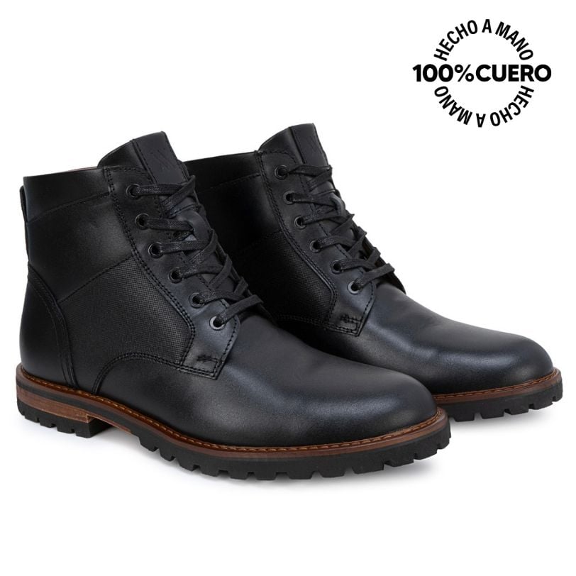 BOTIN DERBY RICARDO-2609 NEGRO VIALE HOMME CUERO - 4