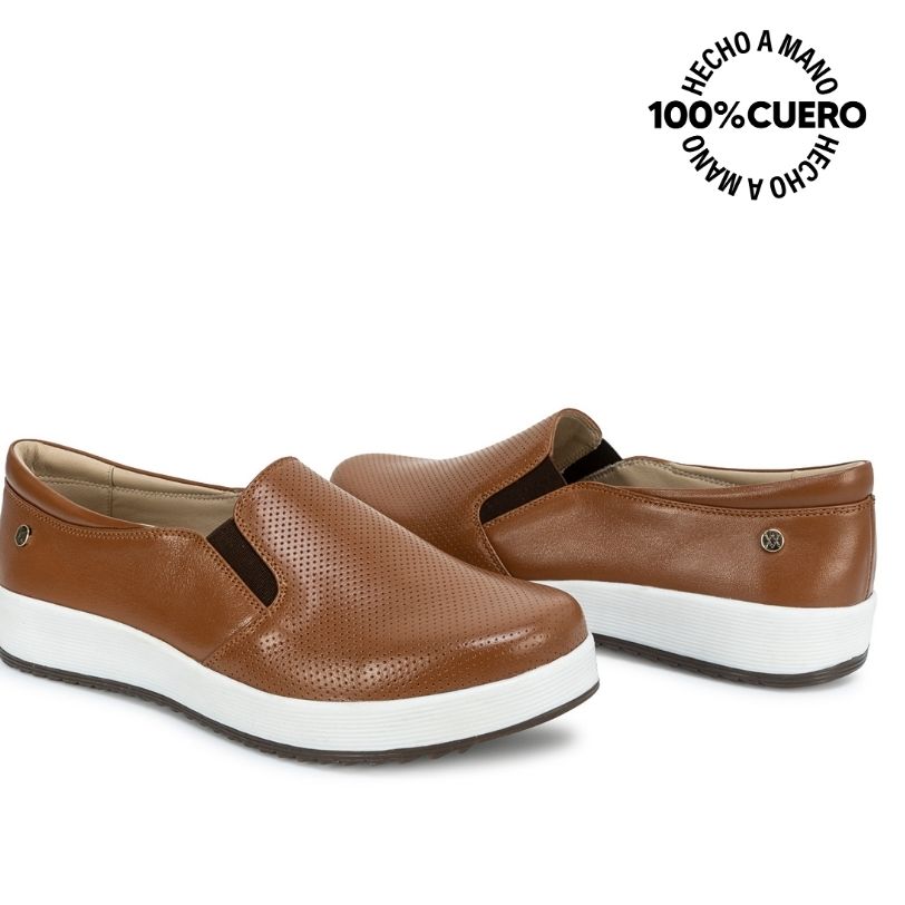 ZAPATO DERBY WIL-2623 NATURAL VIALE CUERO - 2