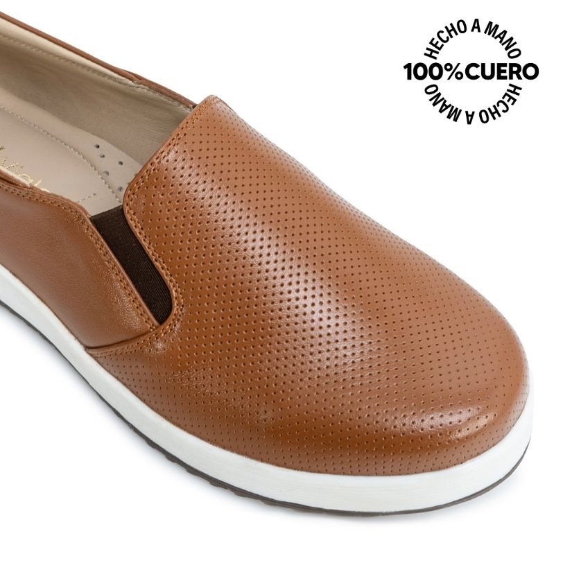 ZAPATO DERBY WIL-2623 NATURAL VIALE CUERO - 3