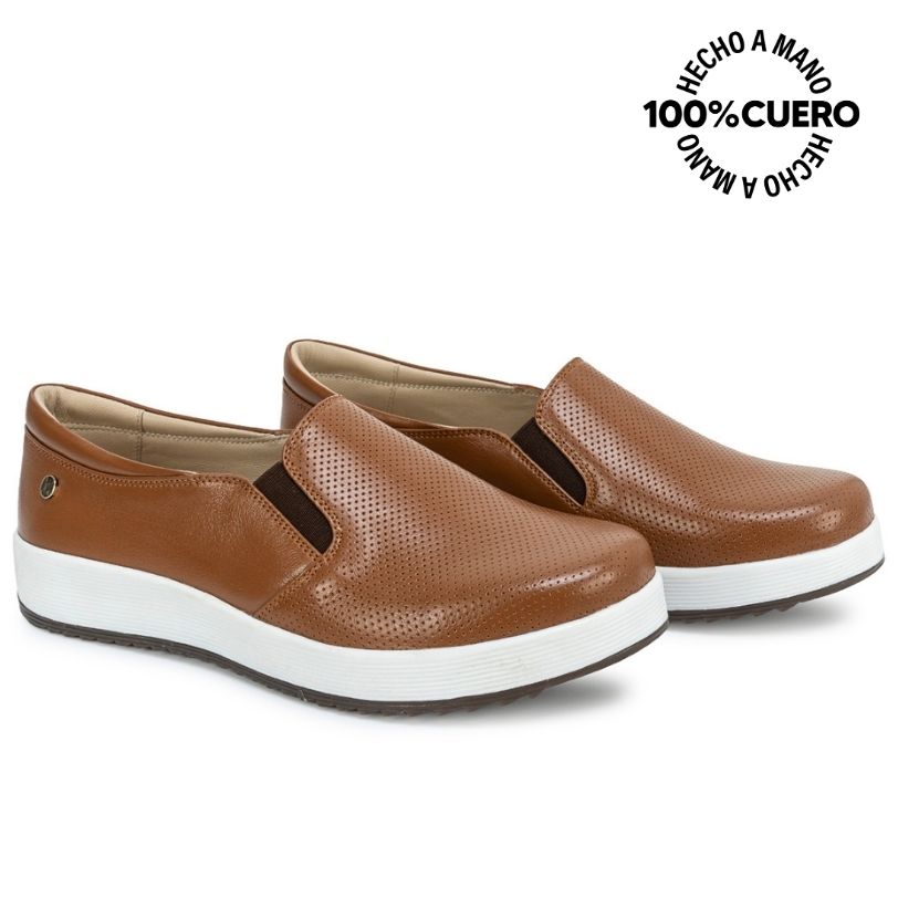 ZAPATO DERBY WIL-2623 NATURAL VIALE CUERO - 4