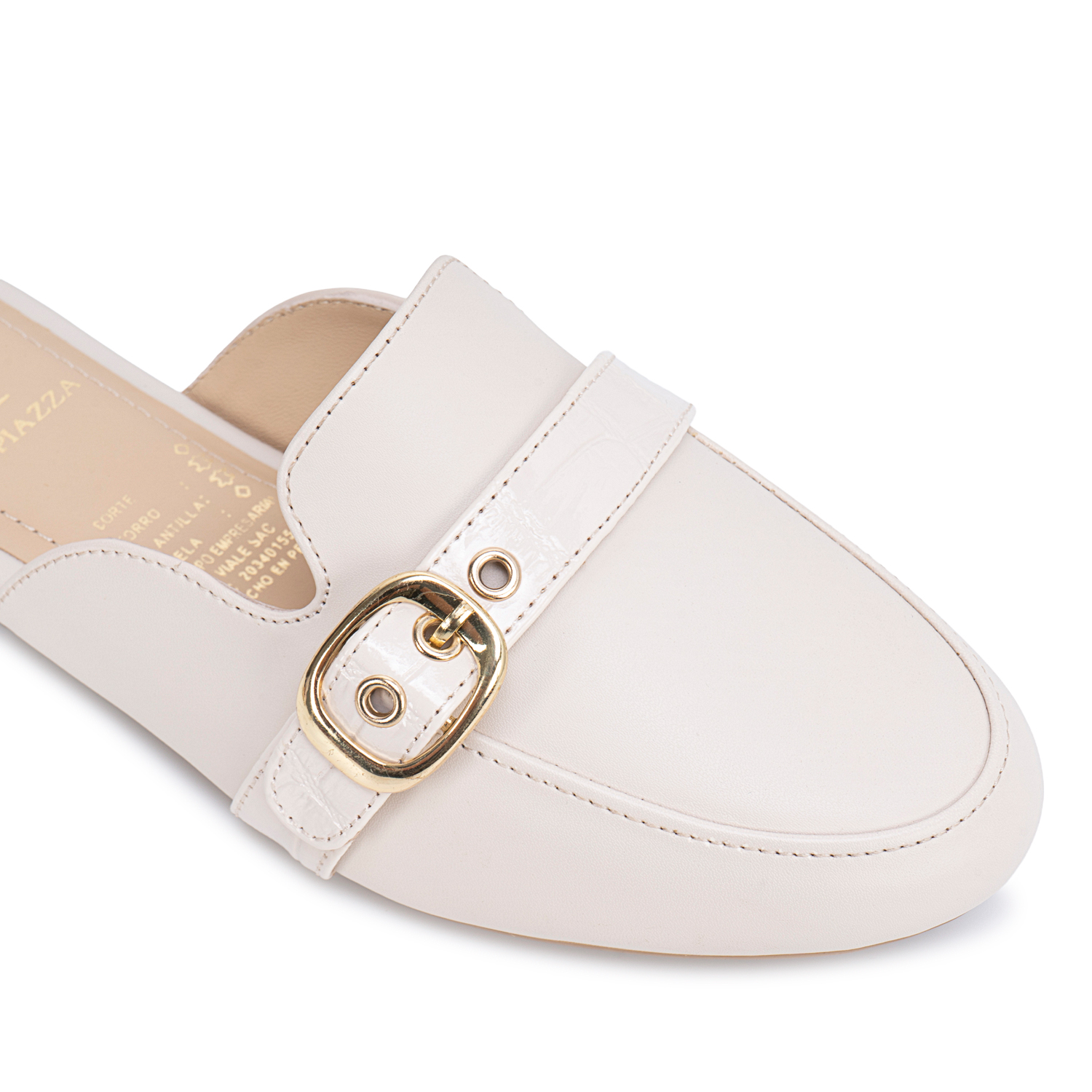ZAPATO SUECO MARISA-2612 HUESO PIAZZA - 3