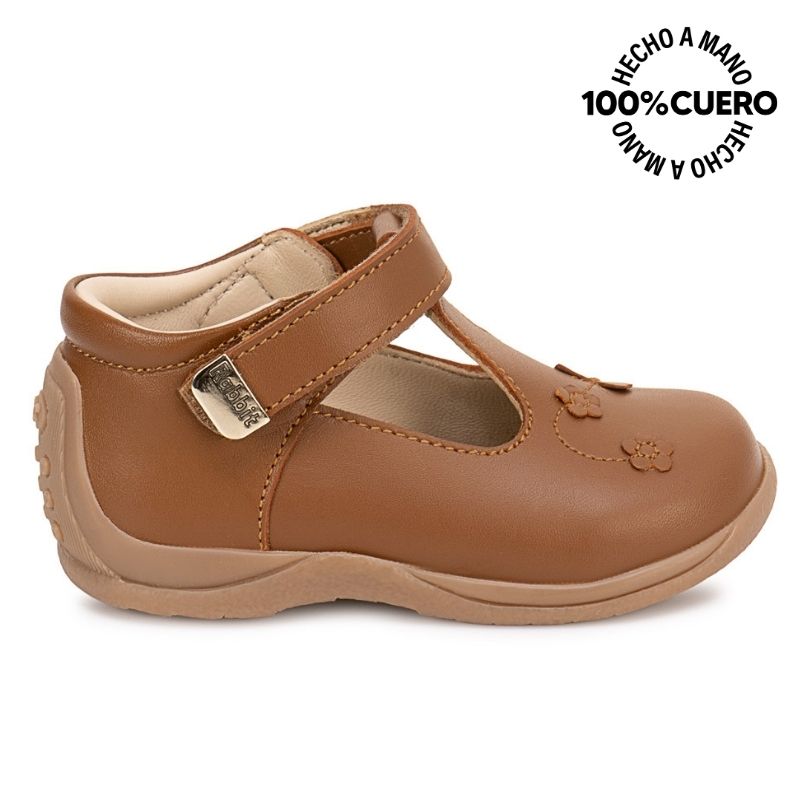 ZAPATO MARYJANE MIA-2618 NATURAL RABBIT CUERO - 1