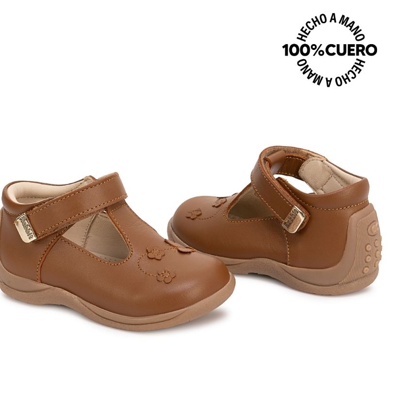 ZAPATO MARYJANE MIA-2618 NATURAL RABBIT CUERO - 2