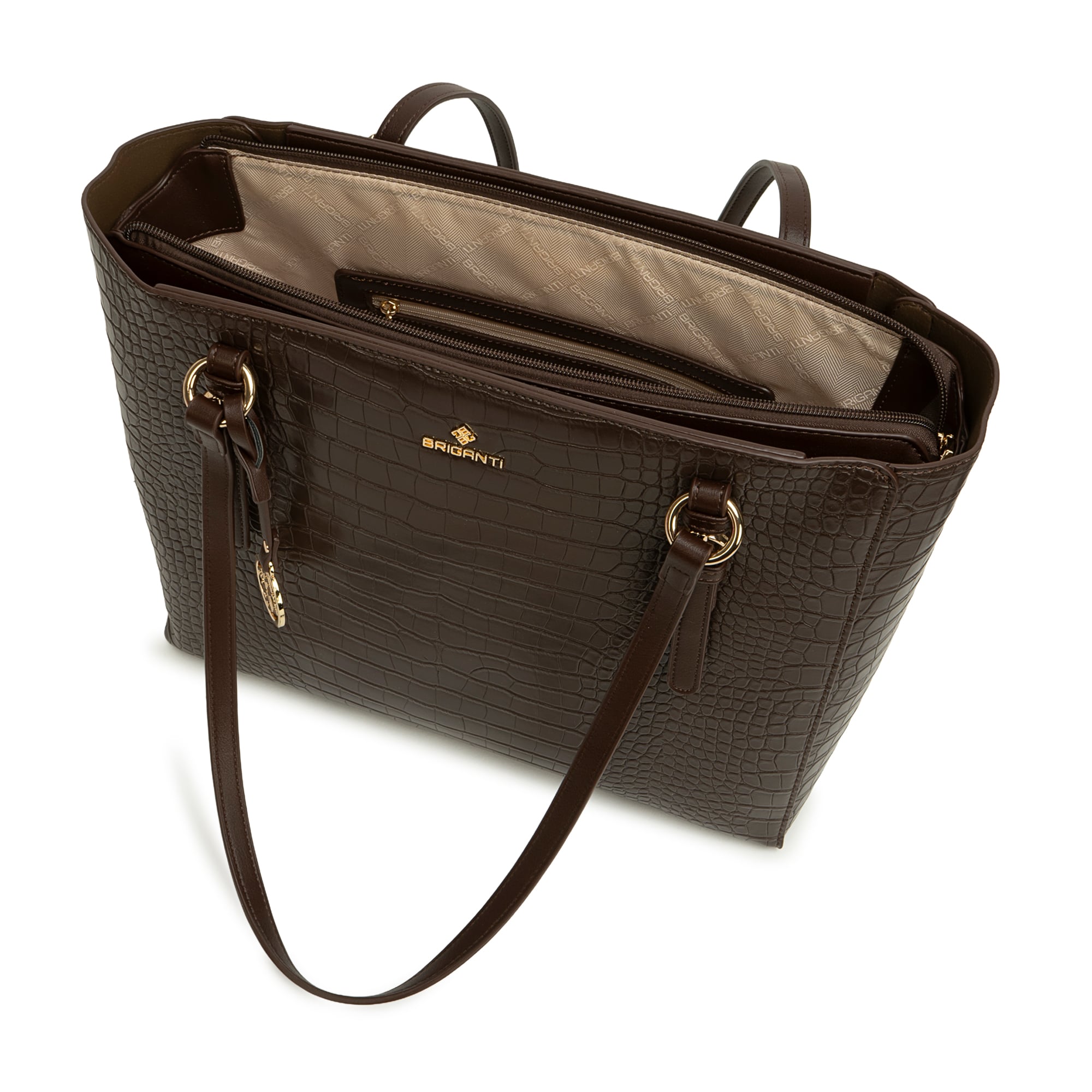 CARTERA JUMBO TOTE BRI-CJ2622 MARRON BRIGANTI - 4