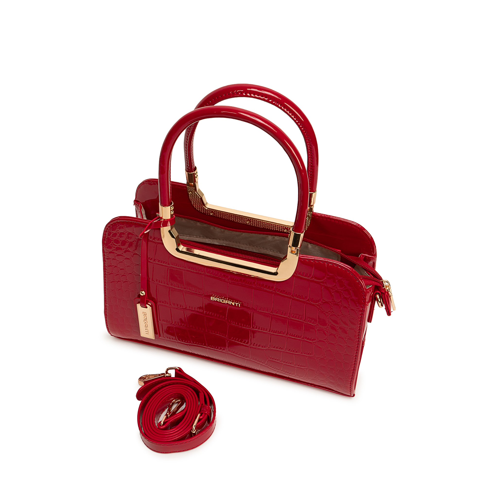 CARTERA SMALL SATCHEL BRI-CM2624 ROJO BRIGANTI - 4
