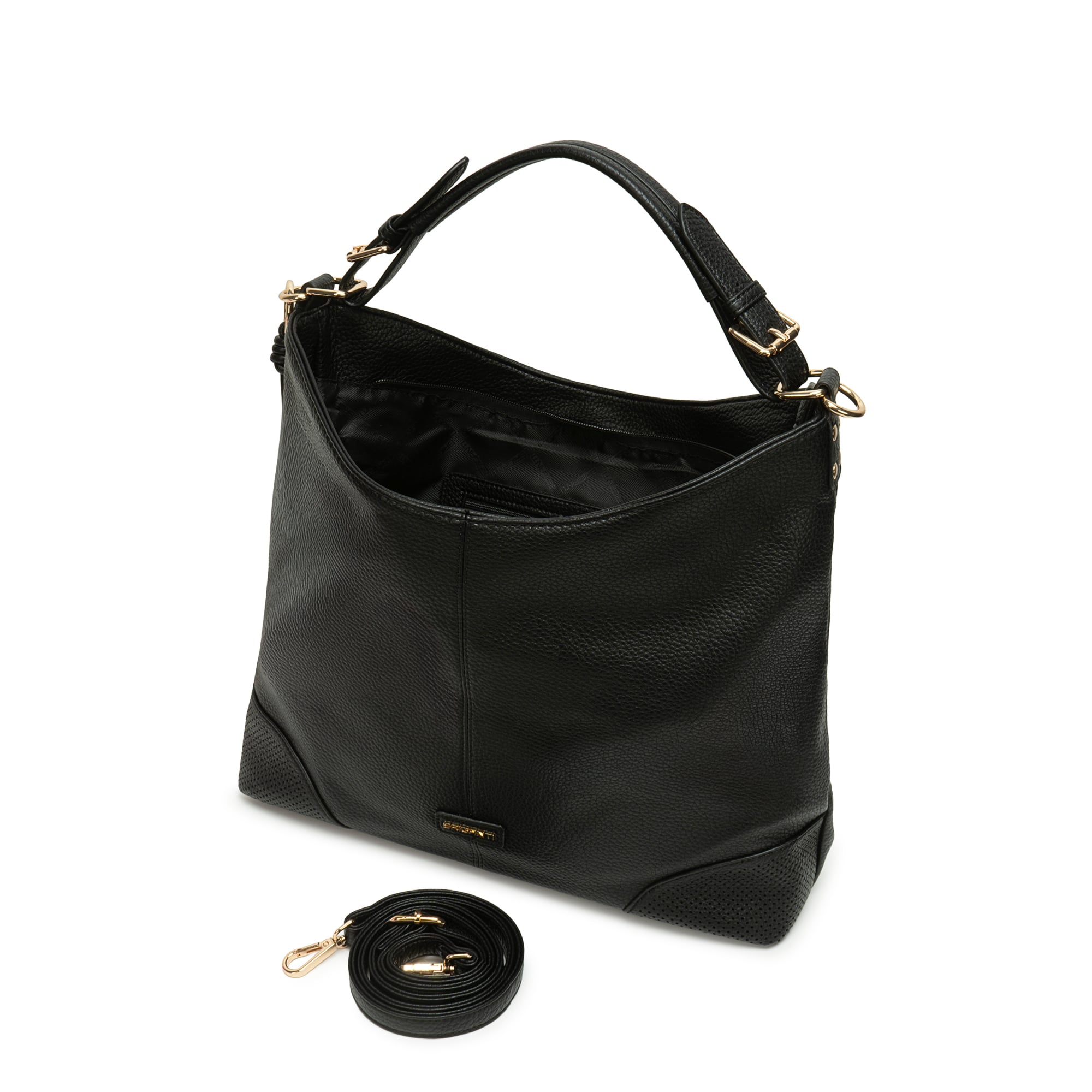 CARTERA JUMBO HOBO BRI-CJ2624 NEGRO BRIGANTI - 4