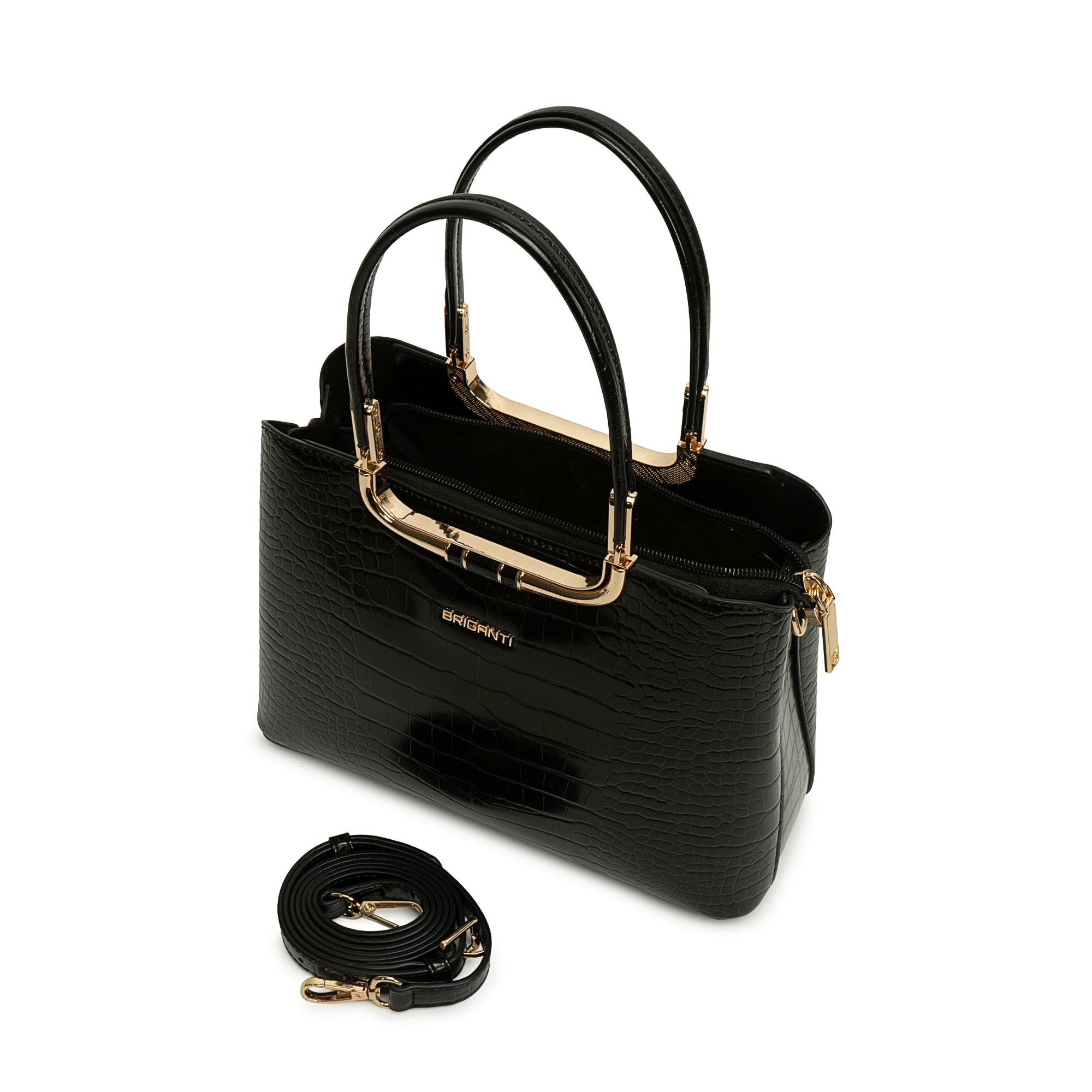 CARTERA SMALL SATCHEL BRI-CS2620 NEGRO BRIGANTI - 4