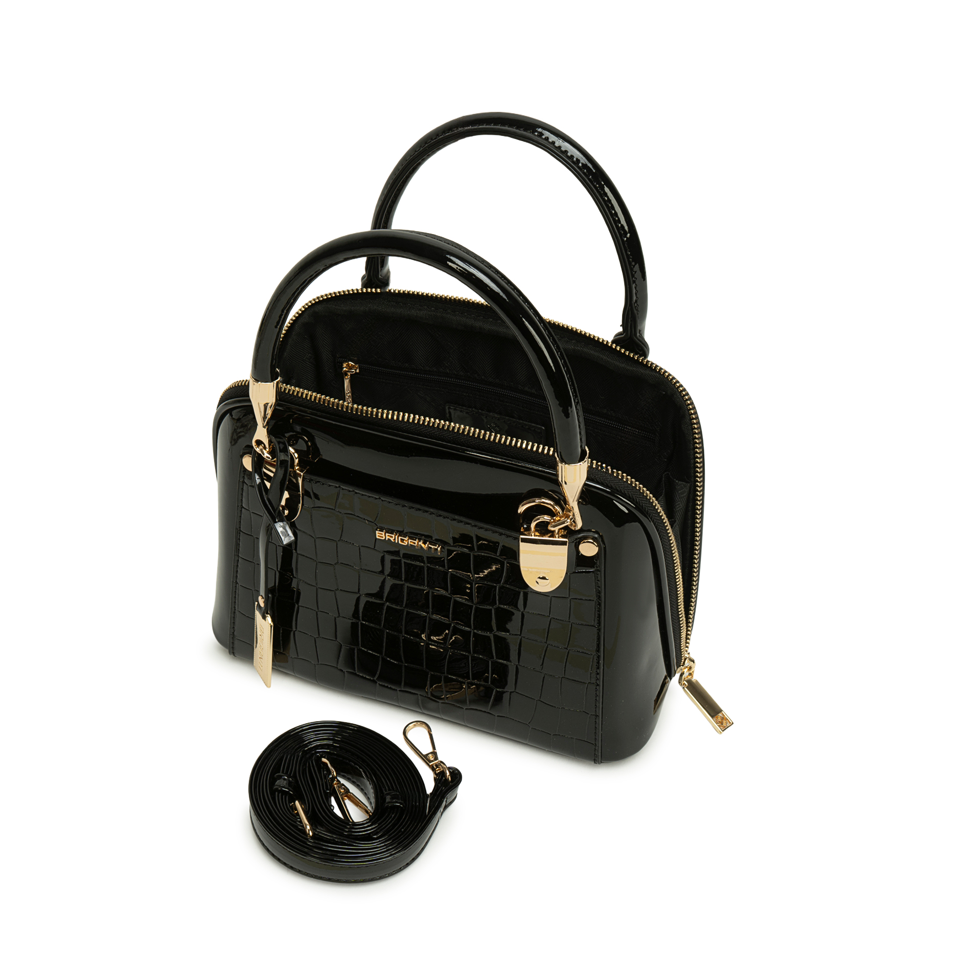 CARTERA MINI SATCHEL BRI-CM2620 NEGRO BRIGANTI - 4