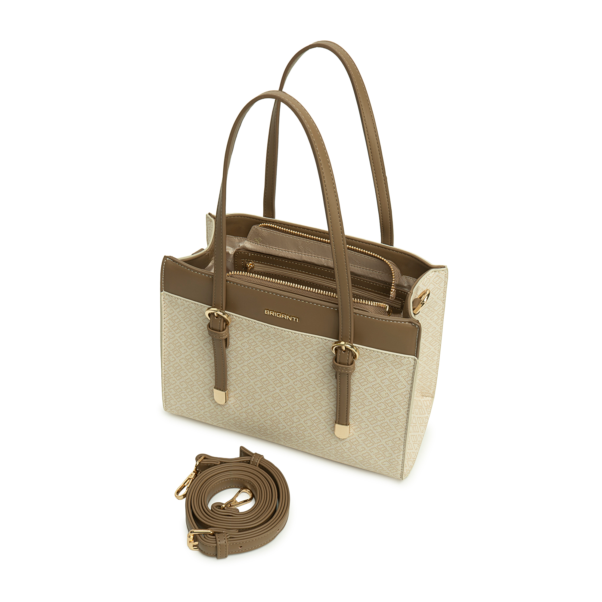 CARTERA SMALL SATCHEL BRI-CS2623 HUES/VISON BRIGANTI - 4