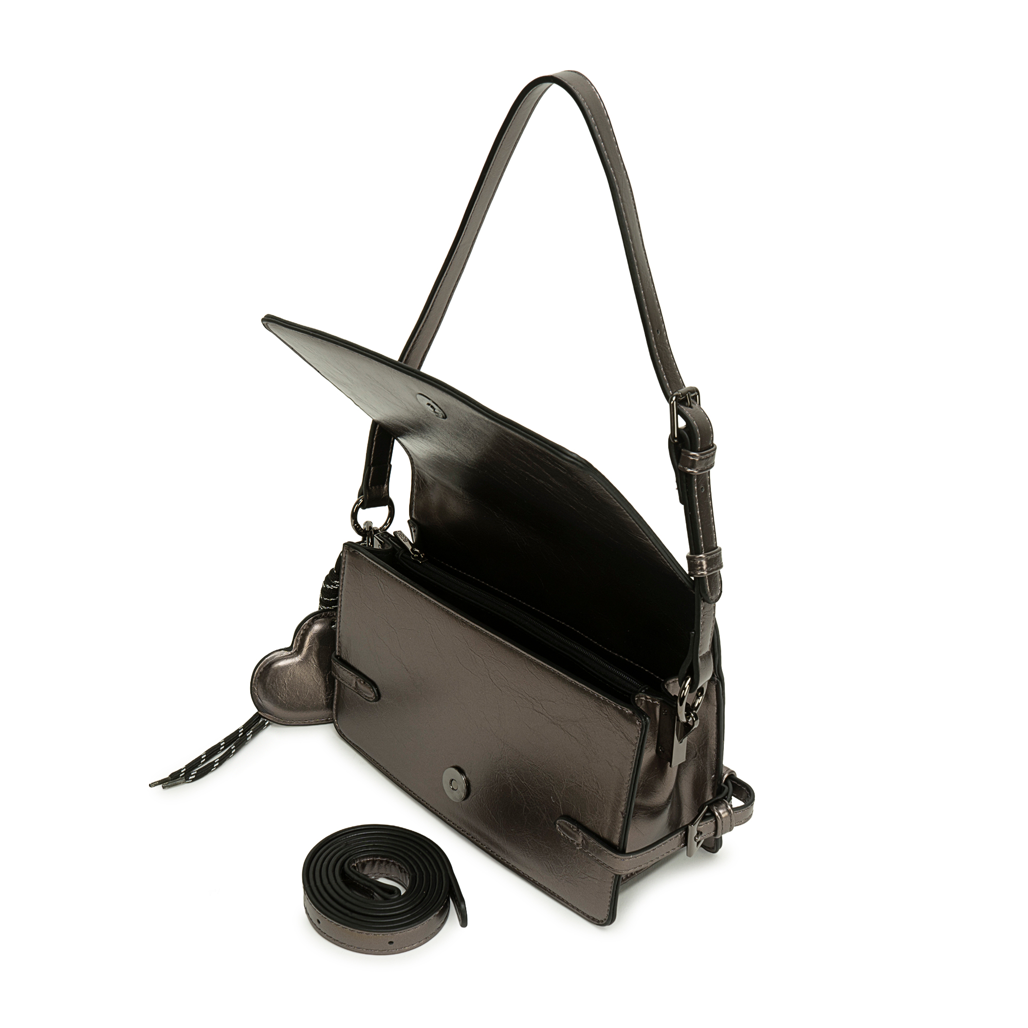 MORRAL MORRAL SHOULDER BAG BRI-MO2610 PLATA/QUEM BRIGANTI - 4