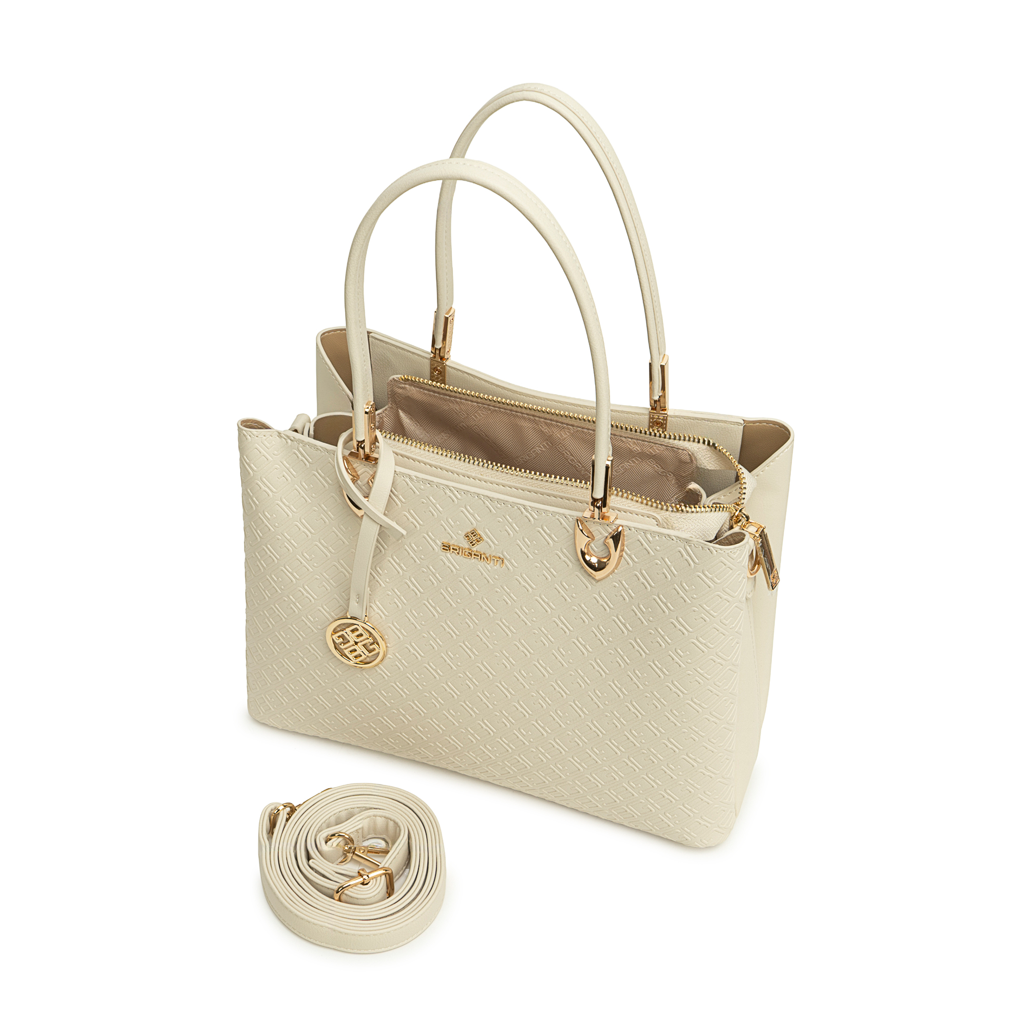 CARTERA SMALL SATCHEL BRI-CS2622 HUESO BRIGANTI - 4