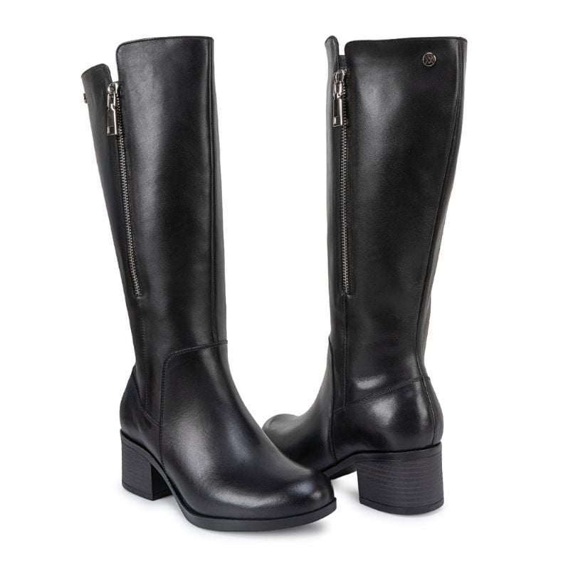 BOTA ALTA JODHPUR CASUAL FER-2630 NEGRO CUERO VIALE - 2