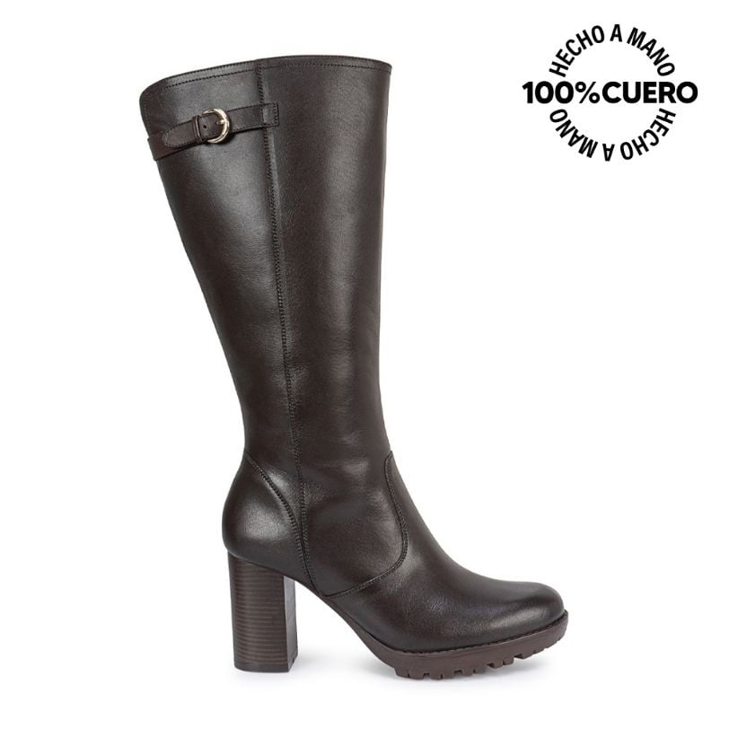 BOTA ALTA JODHPUR CASUAL FER-2631 AFRICANO CUERO VIALE - 1
