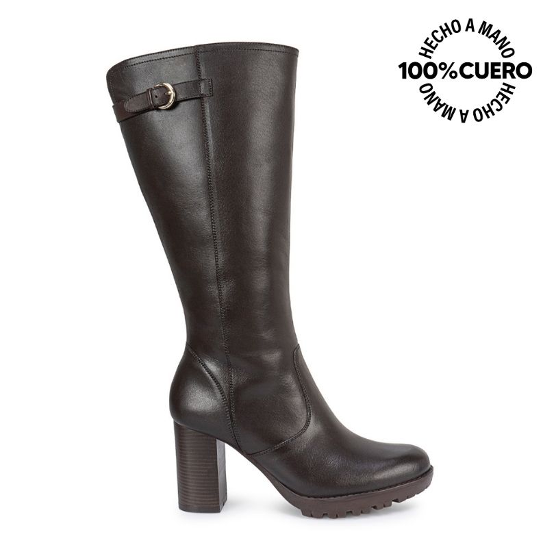 BOTA ALTA JODHPUR CASUAL FER-2631 AFRICANO CUERO VIALE - 1