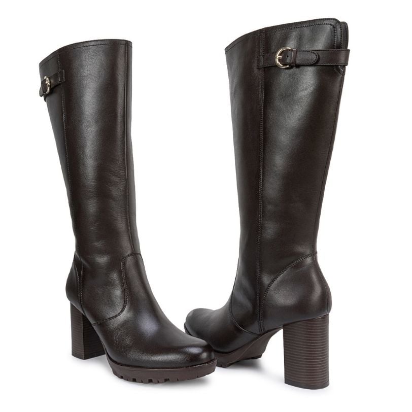 BOTA ALTA JODHPUR CASUAL FER-2631 AFRICANO CUERO VIALE - 2