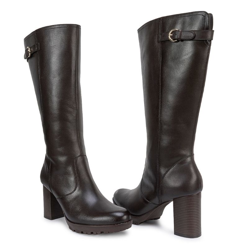 BOTA ALTA JODHPUR CASUAL FER-2631 AFRICANO CUERO VIALE - 2