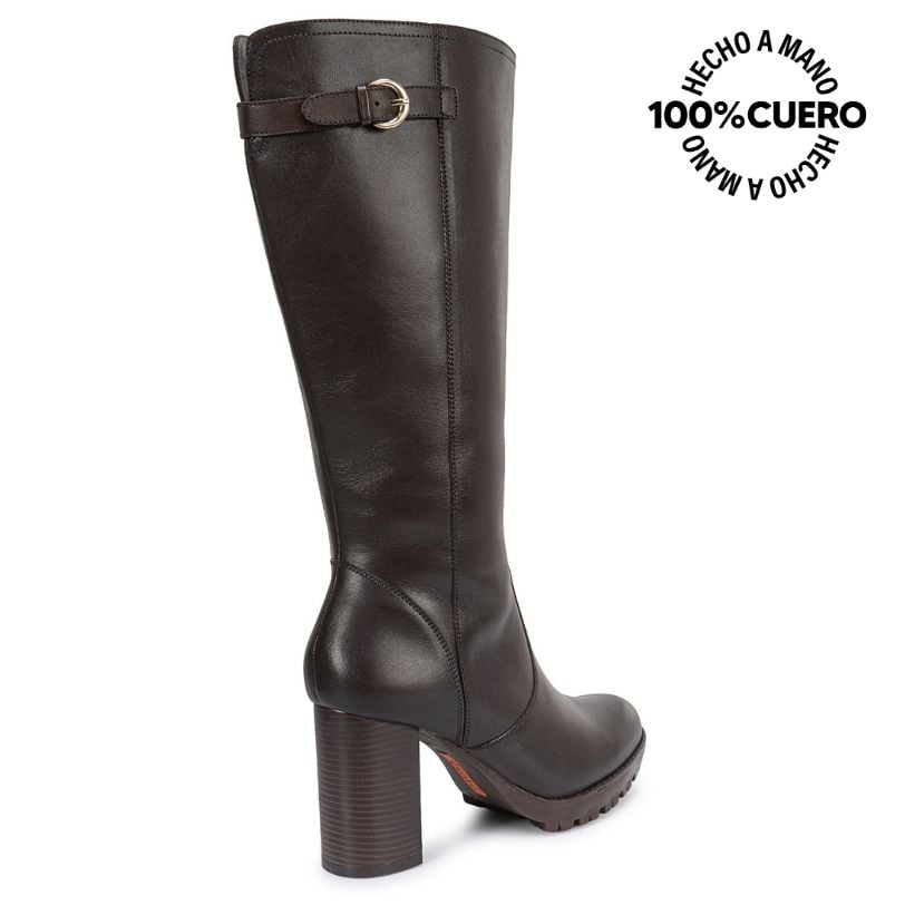 BOTA ALTA JODHPUR CASUAL FER-2631 AFRICANO CUERO VIALE - 3