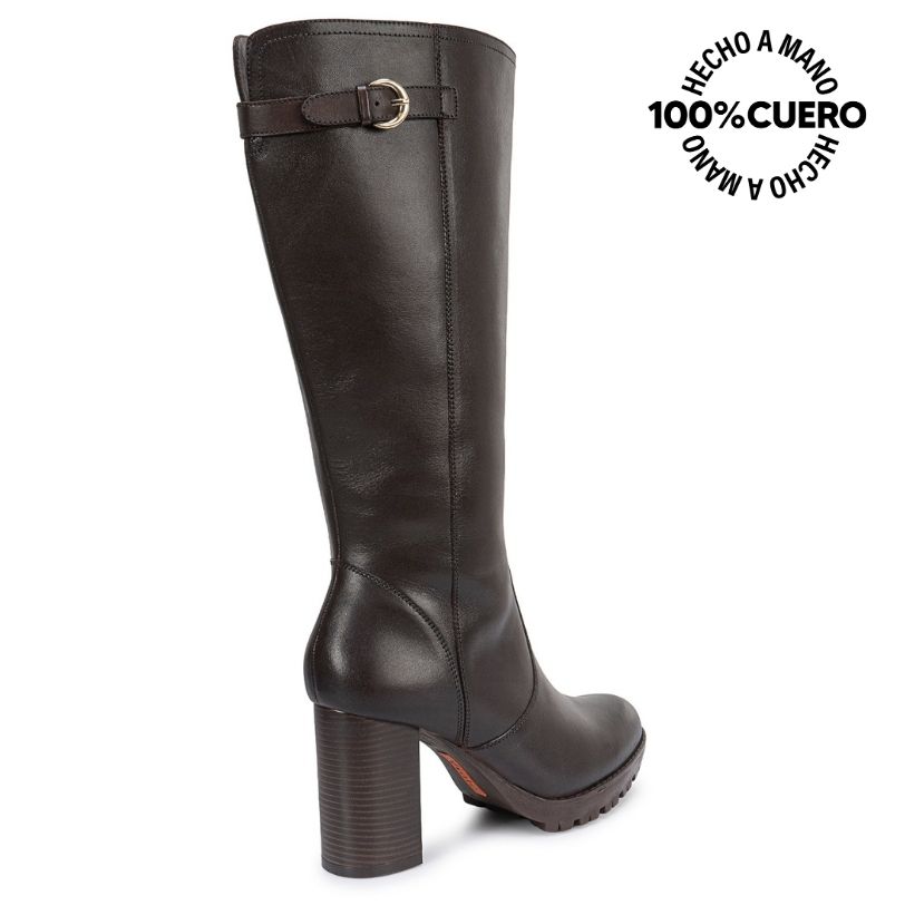 BOTA ALTA JODHPUR CASUAL FER-2631 AFRICANO CUERO VIALE - 3